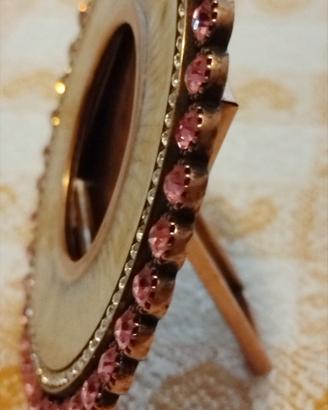 portafoto vintage con strass
