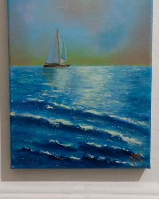 Quadro originale olio su tela 30x20cm