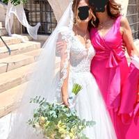 Abito da sposa stile romantico, come nuovo