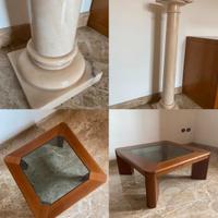 Tavolino arredo e piantana