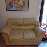 Divano in pelle 2 posti