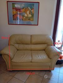 Divano in pelle 2 posti