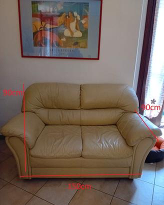 Divano in pelle 2 posti