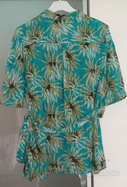 Blusa maniche corte multicolore