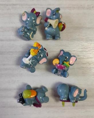 Elefantao Kinder sorpresa  1997.Lotto 6 pezzi.