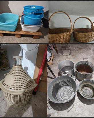 Lotto oggetti vintage e utili da casa e cantina
