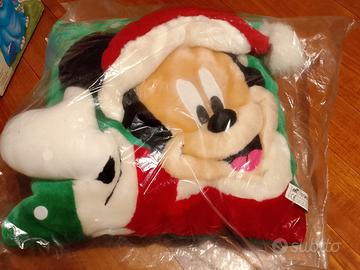 Cuscino Peluche Topolino Natale Disney - Nuovo