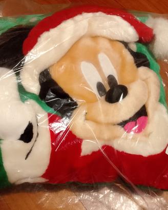 Cuscino Peluche Topolino Natale Disney - Nuovo
