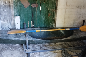 Canoa monoposto in vetroresina