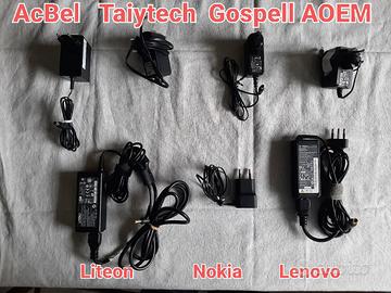 Lotto di 7 alimentatori per P.C.