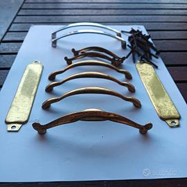 set maniglie ottone