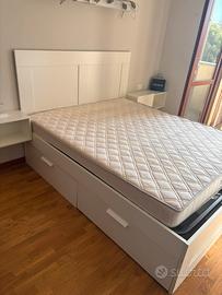 Letto contenitore con rete senza materasso