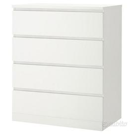 cassettiera ikea malm bianca