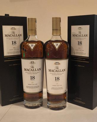 Macallan 18 sherry oak 2019 e 2021
