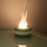 Lampada artigianale in plastica a led da salotto