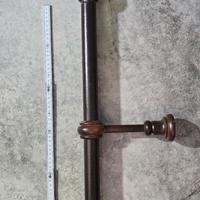 Bastone tenda in legno massiccio Noce  218 cm  Ø35