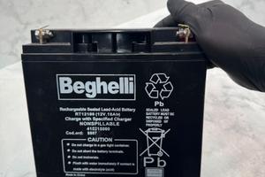 Beghelli RT12180 Batteria 12V 18Ah Piombo Ricarica