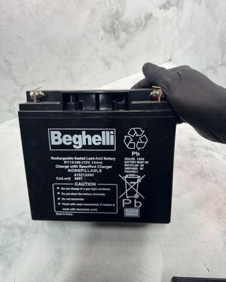 Beghelli RT12180 Batteria 12V 18Ah Piombo Ricarica