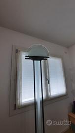 lampadario e piantana vetro 