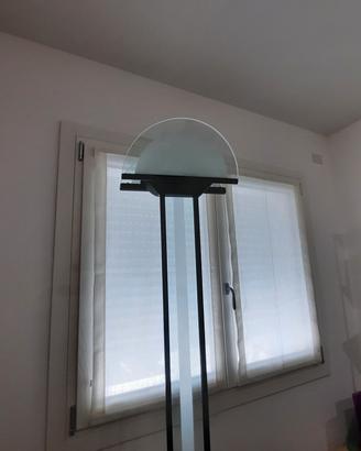 lampadario e piantana vetro 