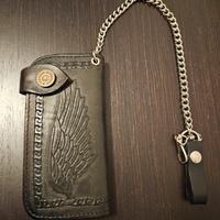 Portafoglio in pelle stile Biker 