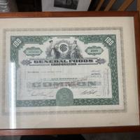 1971 certificato general foods