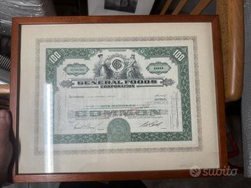 1971 certificato general foods