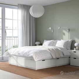 Letto Ikea Nordli 140x200, con 6 cassettoni