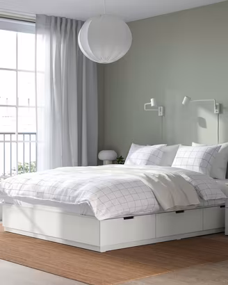 Letto Ikea Nordli 140x200, con 6 cassettoni