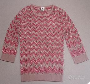 Serafino pull maglia M Missoni manica 3/4 medium