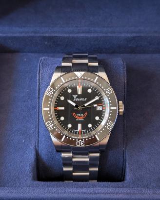 Squale 1545 Black Bracelet NUOVO