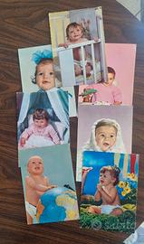 lotto CARTOLINE ANNI 70 DI.NEONATI-.BIMBI