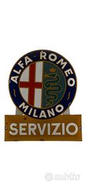 Insegna Smaltata Alfa Romeo 