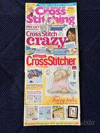 The world of Cross stitching, set tre riviste