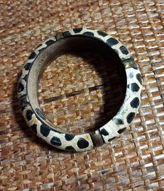 Bracciale in legno maculato