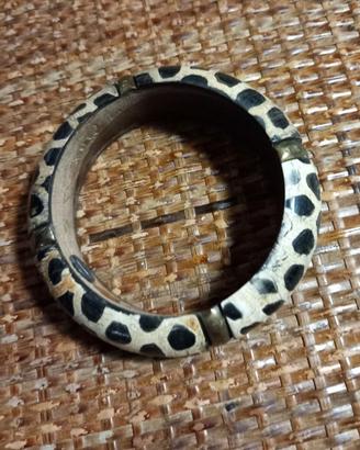 Bracciale in legno maculato
