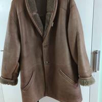 Giaccone vintage pelle e montone anni '80