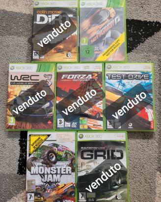 giochi XBOX 360 auto