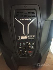 Casse V15A Proel Active Loud Speaker System