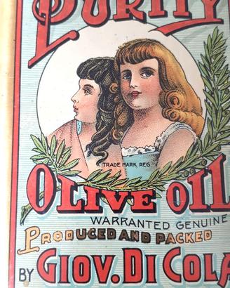 latta di cola termini imerese scatola antica olio