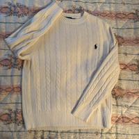 Maglione Uomo Polo Ralph Lauren Bianco Taglia M