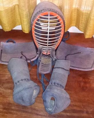 Kendo men cote elmo guanti originali giapponesi 