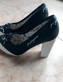 scarpe vintage sneaker con tacco 