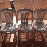 Set n 3 sedie da giardino.