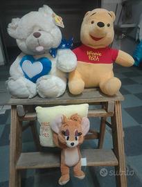 Set 3 Peluche - Winnie the Pooh, Jerry e Orsetto 