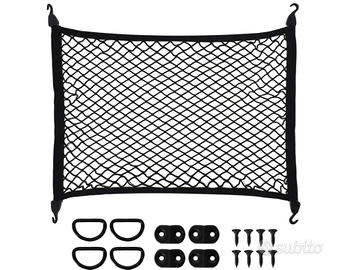 Rete Portaoggetti Auto Elastica 80×60 cm (estendib