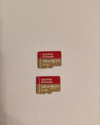 Coppia di MicroSD SanDisk Extreme da 128GB