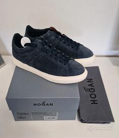 Hogan sneakers camoscio n.41 Blu Nuove