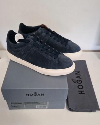 Hogan sneakers camoscio n.41 Blu Nuove