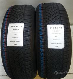 2 GOMME 215 55 17 DUNLOP A1818
